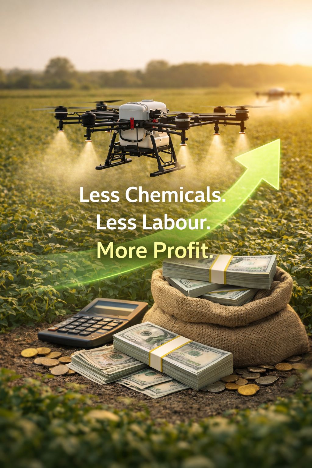 Reducing Input Costs with Drone Spraying